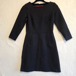 SPANX Classic Black Scuba Long Sleeve Dress Sz S
